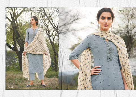 Jay Vijay Hiraya Cotton Emrboiderey Work Designer Salwar Suits
