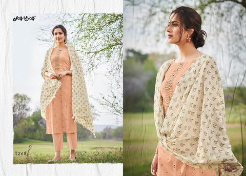 Jay Vijay Hiraya Cotton Emrboiderey Work Designer Salwar Suits