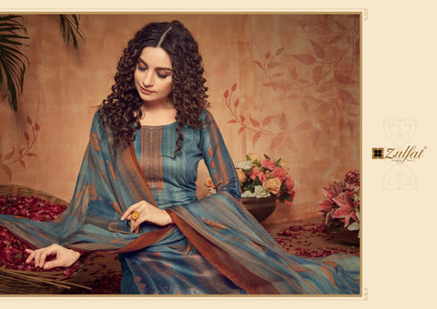 Zulfat Designer Hotstar Jam Satin Pakistani Designer Salwar Kameez
