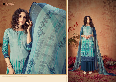 Zulfat Designer Hotstar Jam Satin Pakistani Designer Salwar Kameez
