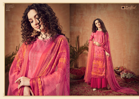 Zulfat Designer Hotstar Jam Satin Pakistani Designer Salwar Kameez