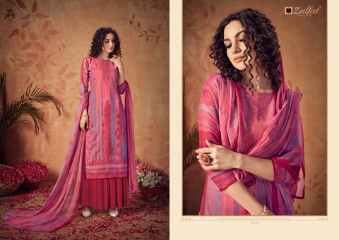 Zulfat Designer Hotstar Jam Satin Pakistani Designer Salwar Kameez