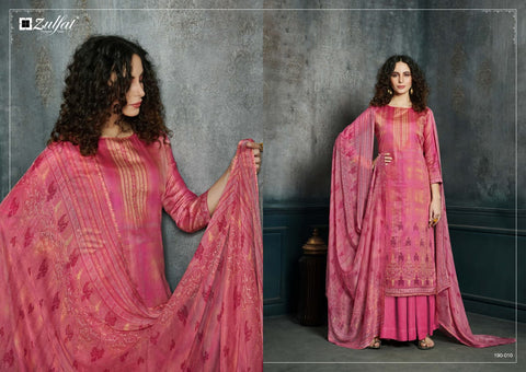Zulfat Designer Suit Launched Hotstar Jam Cotton Casual Wear Salwar Suits