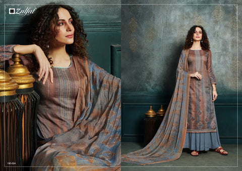 Zulfat Designer Suit Launched Hotstar Jam Cotton Casual Wear Salwar Suits