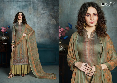 Zulfat Designer Suit Launched Hotstar Jam Cotton Casual Wear Salwar Suits
