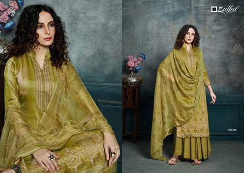 Zulfat Designer Suit Launched Hotstar Jam Cotton Casual Wear Salwar Suits
