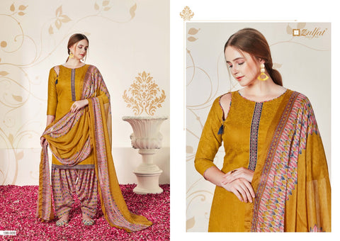 Zulfat Designer Suits Husna E Patiyala Jam Cotton Digital Printed Designer Salwar Kameez