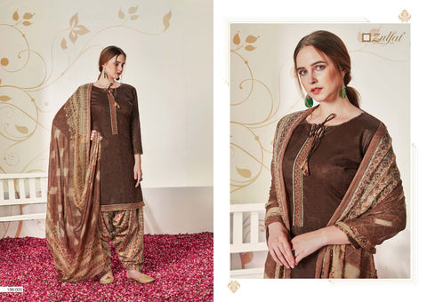 Zulfat Designer Suits Husna E Patiyala Jam Cotton Digital Printed Designer Salwar Kameez