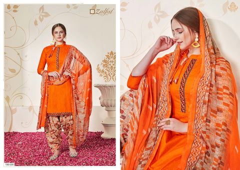 Zulfat Designer Suits Husna E Patiyala Jam Cotton Digital Printed Designer Salwar Kameez