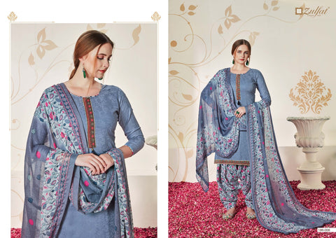 Zulfat Designer Suits Husna E Patiyala Jam Cotton Digital Printed Designer Salwar Kameez