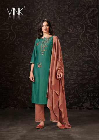 Vink Launched Harmony Viscose Muslin Fancy Designer Salwar Kameez