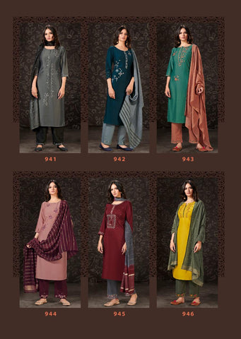 Vink Launched Harmony Viscose Muslin Fancy Designer Salwar Kameez