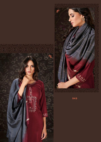 Vink Launched Harmony Viscose Muslin Fancy Designer Salwar Kameez