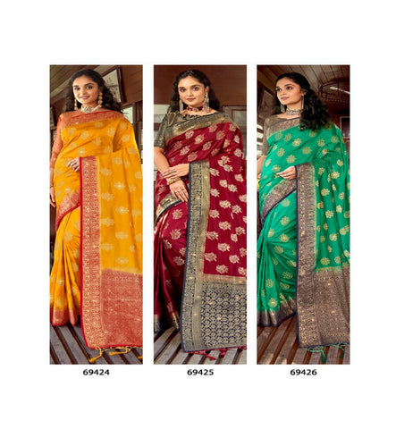 Buy Stuvan Silk Maker's Women'S Nylon Silk Saree With Unstitched Blouse  Piece Online at Best Prices in India - JioMart.