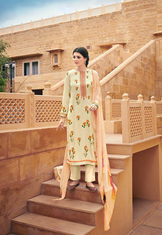 GLOSSY PRESENTS THE PETALS AND KNOTS PURE BEMBERG CHIFFON SUITS
