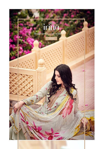GLOSSY PRESENTS THE PETALS AND KNOTS PURE BEMBERG CHIFFON SUITS