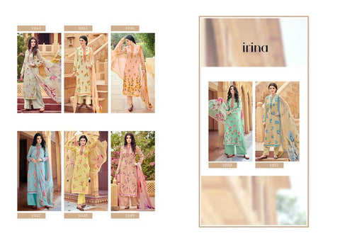 GLOSSY PRESENTS THE PETALS AND KNOTS PURE BEMBERG CHIFFON SUITS