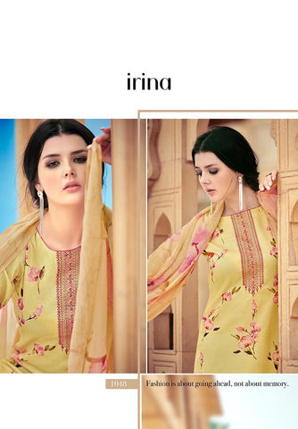 GLOSSY PRESENTS THE PETALS AND KNOTS PURE BEMBERG CHIFFON SUITS