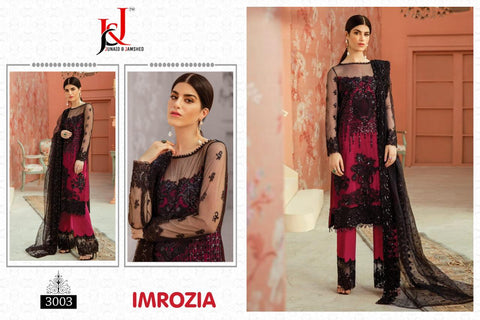 Imorzia Present Georgette Fabric Pakistani Designer Embroidery Work Salwar Kameez