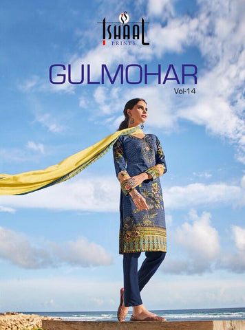 ISHAAL PRINTS GULMOHAR VOL 14 LAWN COTTON KARACHI COLLECTION