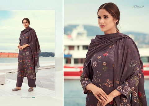 Itrana Presents Bunaai Pashmina Printed Fancy Designer Salwar Kameez