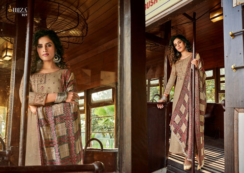 Ibiza Suit Presents Mehreen Pashmina Embroidery Work Fancy Designer Salwar Suits