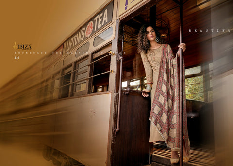Ibiza Suit Presents Mehreen Pashmina Embroidery Work Fancy Designer Salwar Suits