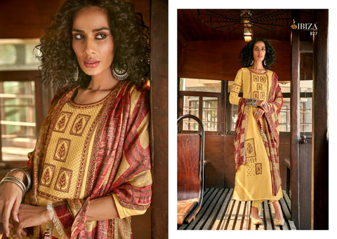 Ibiza Suit Presents Mehreen Pashmina Embroidery Work Fancy Designer Salwar Suits