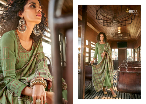 Ibiza Suit Presents Mehreen Pashmina Embroidery Work Fancy Designer Salwar Suits