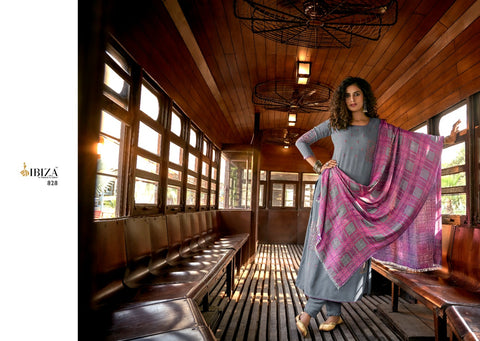 Ibiza Suit Presents Mehreen Pashmina Embroidery Work Fancy Designer Salwar Suits