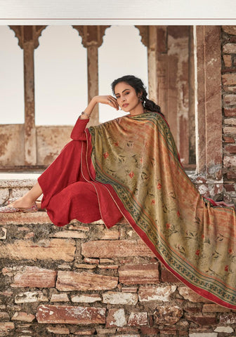 Deepsy Suits Presents Irish Pashmina Printed Embroidery Work Fancy Designer Salwar Suits