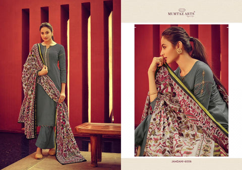MUMTAZ ARTS PRESENTS JAMDANI EMBROIDERED KARACHI SUITS COLLECTION