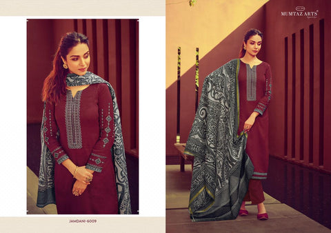 MUMTAZ ARTS PRESENTS JAMDANI EMBROIDERED KARACHI SUITS COLLECTION