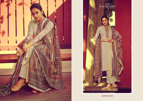 MUMTAZ ARTS PRESENTS JAMDANI EMBROIDERED KARACHI SUITS COLLECTION