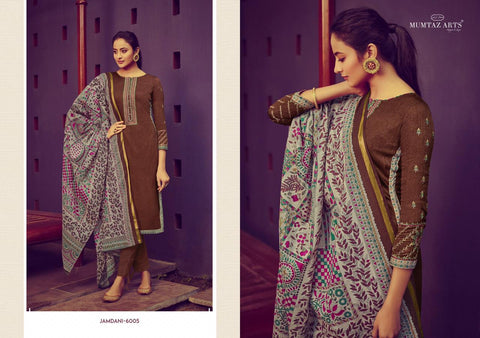 MUMTAZ ARTS PRESENTS JAMDANI EMBROIDERED KARACHI SUITS COLLECTION