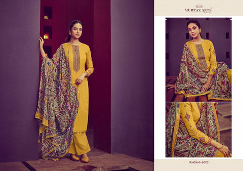 MUMTAZ ARTS PRESENTS JAMDANI EMBROIDERED KARACHI SUITS COLLECTION