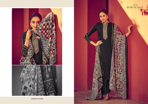 MUMTAZ ARTS PRESENTS JAMDANI EMBROIDERED KARACHI SUITS COLLECTION