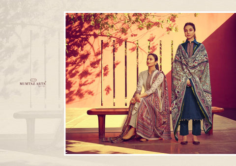 MUMTAZ ARTS PRESENTS JAMDANI EMBROIDERED KARACHI SUITS COLLECTION
