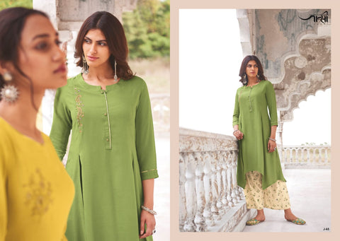 Jansi Launched Sundari Fancy Designer Kurtis With Plazzo