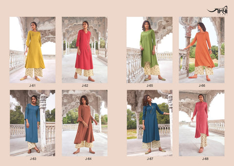 Jansi Launched Sundari Fancy Designer Kurtis With Plazzo