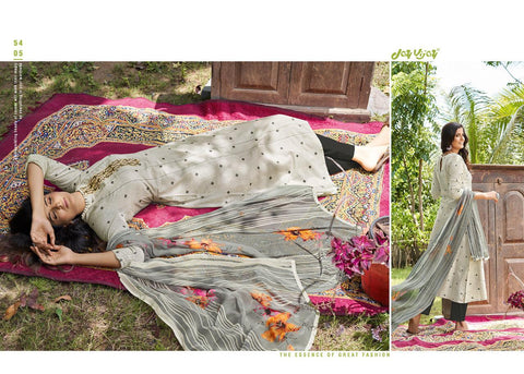 Jay Vijay Launched Rooh Silk Jacquard Embroidery Work Fancy Designer Salwar Suits
