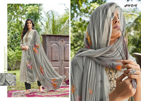 Jay Vijay Launched Rooh Silk Jacquard Embroidery Work Fancy Designer Salwar Suits