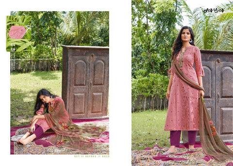 Jay Vijay Launched Rooh Silk Jacquard Embroidery Work Fancy Designer Salwar Suits