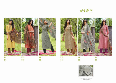 Jay Vijay Launched Rooh Silk Jacquard Embroidery Work Fancy Designer Salwar Suits