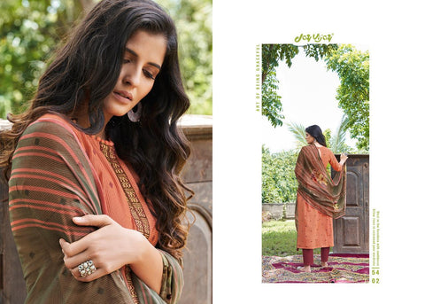 Jay Vijay Launched Rooh Silk Jacquard Embroidery Work Fancy Designer Salwar Suits