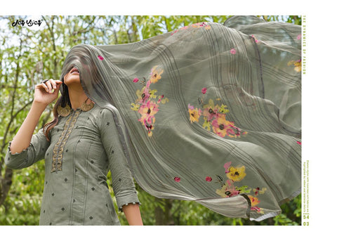 Jay Vijay Launched Rooh Silk Jacquard Embroidery Work Fancy Designer Salwar Suits