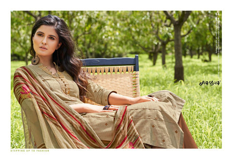 Jay Vijay Launched Rooh Silk Jacquard Embroidery Work Fancy Designer Salwar Suits