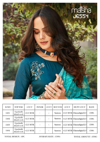 Maisha Presents Jessy Upada Silk Fancy Designer Salwar Suits