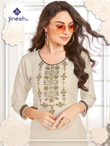 Jinesh Nx Present Aaliya Rayon Fabric Kurti Collection