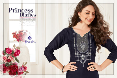 Jinesh Nx Present Aaliya Rayon Fabric Kurti Collection